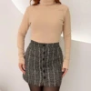OPicoGirl - Short Saia Xadrez -