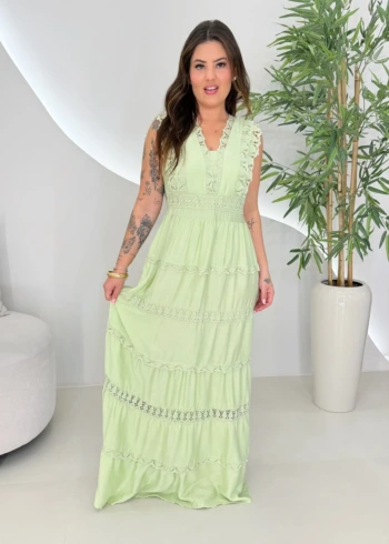 OPicoGirl – Vestido Tassia – Verde OPicoGirl - Vestido Tassia - Verde