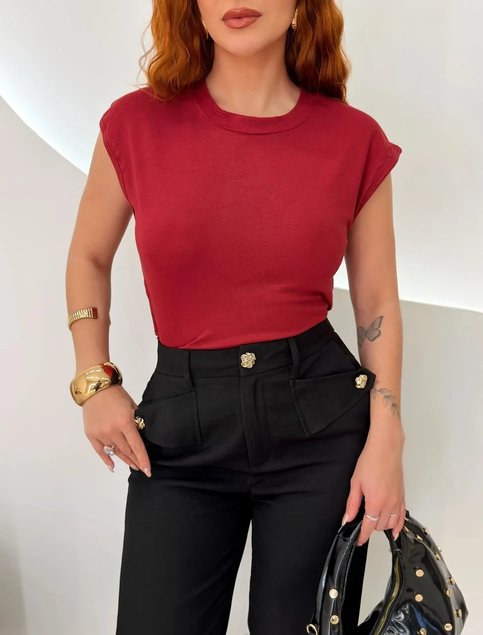 OPicoGirl – Blusa Bianca – Preto OPicoGirl - Blusa Bianca - Preto