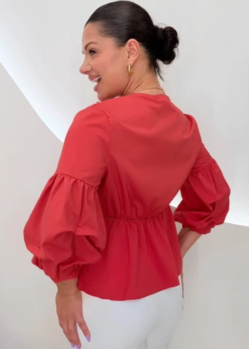 OPicoGirl - Blusa Rilary - Vermelho