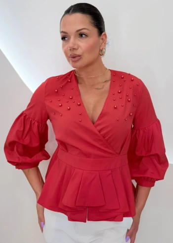 OPicoGirl - Blusa Rilary - Vermelho