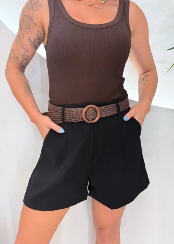 OPicoGirl – Short Elsa – Preto, G OPicoGirl - Short Elsa - Preto, G