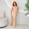 OPicoGirl - Vestido Longo Cetim - Preto