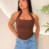 OPicoGirl - Blusa Agnes - Marrom - Único