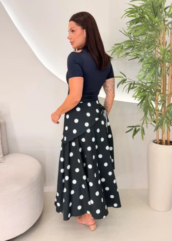 OPicoGirl – Saia C/ Lenço – Poá preto OPicoGirl - Saia C/ Lenço - Poá preto