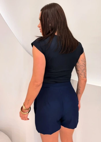 OPicoGirl - Short Carina - Azul Marinho