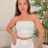 OPicoGirl - Top Faixa -  Branco