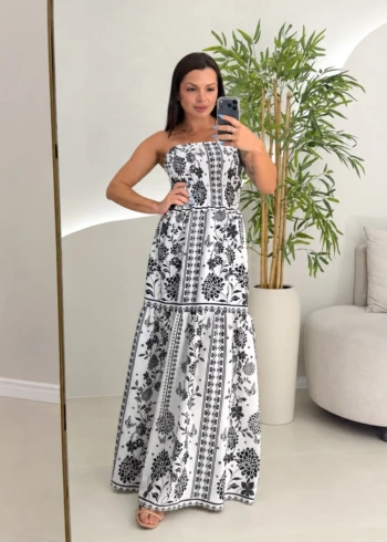 OPicoGirl - Vestido Lastex Estampado