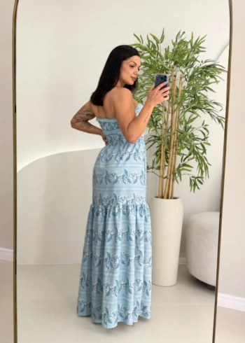 OPicoGirl - Vestido Lastex Estampado