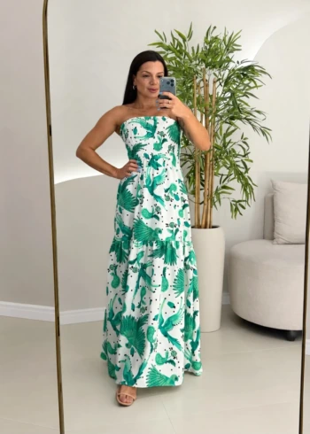 OPicoGirl - Vestido Lastex Estampado