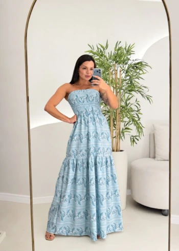 OPicoGirl - Vestido Lastex Estampado