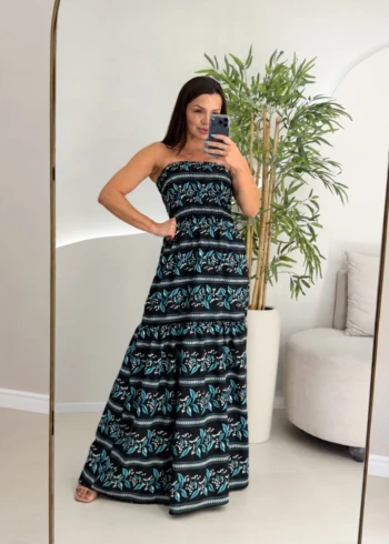 OPicoGirl - Vestido Lastex Estampado