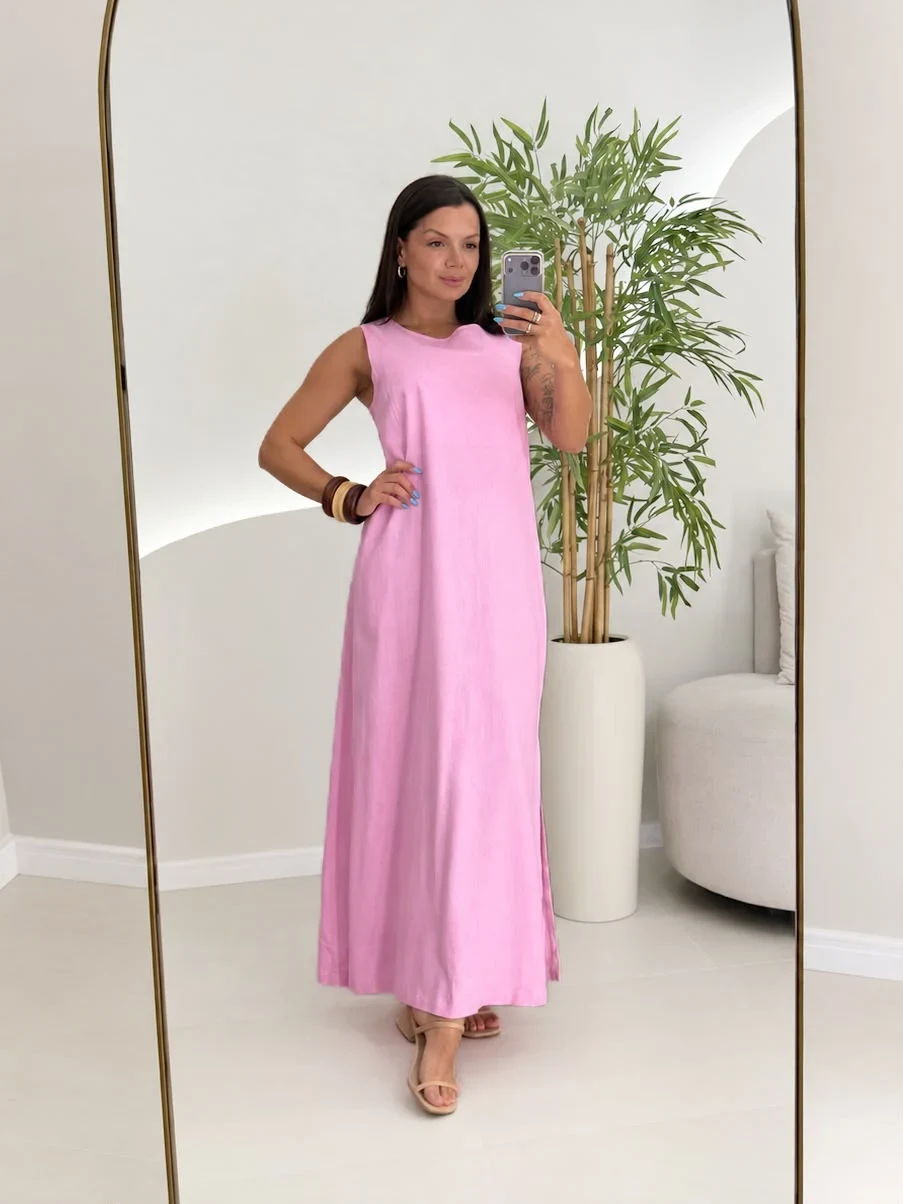 OPicoGirl – Vestido Linho – Verde OPicoGirl - Vestido Linho - Verde