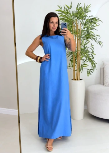 OPicoGirl - Vestido Linho - Verde
