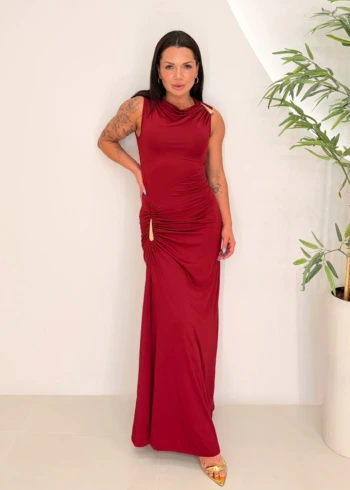 OPicoGirl - Vestido Monalisa - Vermelho
